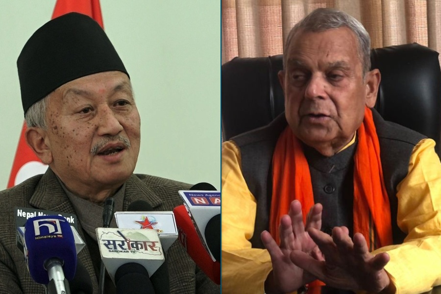 राष्ट्रपति उम्मेदवार नेम्वाङले मागे लोसपा अध्यक्ष ठाकुरसँग मत