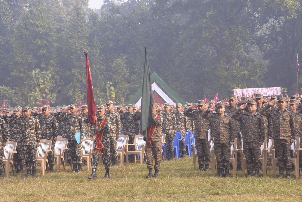 रुपन्देहीमा नेपाल र भारतका सैनिकको संयुक्त अभ्यास