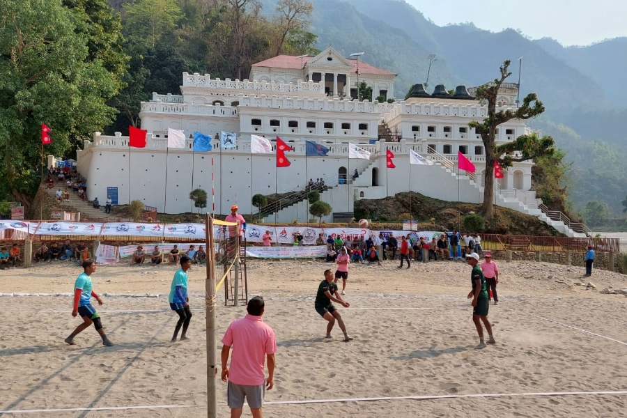 पाल्पामा जारी राष्ट्रिय ‘बिच भलिबल’मा आर्मी, गण्डकी र लुम्बिनीको विजयी शुरूआत