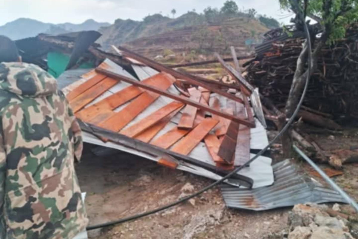 बैतडीमा हुरी र असिनापानीले क्षति, १ जना घाइते