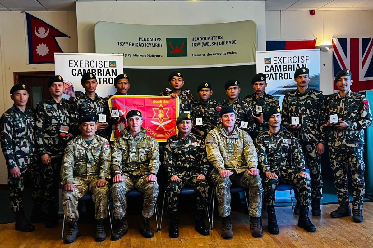 ‘अभ्यास क्याम्ब्रियन गस्ती २०२४’मा नेपाली सेनालाई स्वर्ण पदक