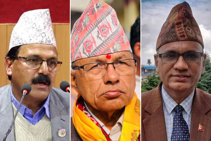 लुम्बिनी, कर्णाली र सुदूरपश्चिम प्रदेशका मुख्यमन्त्रीले शपथ लिँदै