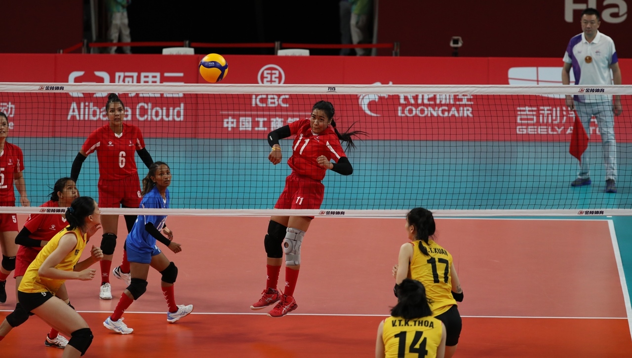 एशियाली खेलकुद : भलिबलमा दक्षिण कोरियासँग पराजित हुँदै बाहिरियो नेपाल