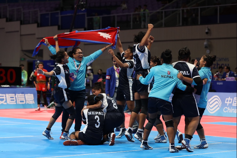 एशियाली खेलकुद: कबड्डीले दिलायो नेपाललाई पदक