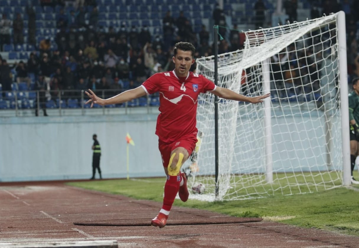 थ्री नेसन्स कप : लाओसविरुद्ध पहिलो हाफमा नेपाललाई अग्रता