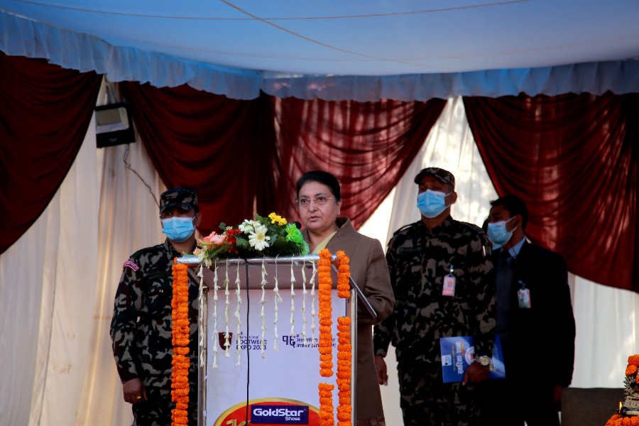 आत्मनिर्भर अर्थतन्त्र बनाउन सरकार र निजी क्षेत्रको सहकार्य आवश्यक : राष्ट्रपति