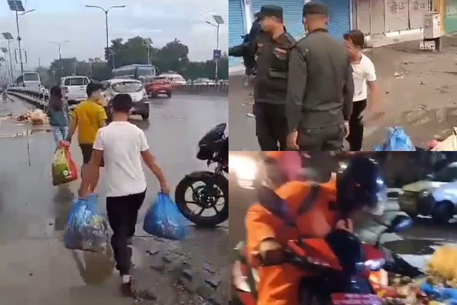 काेटेश्वरमा बाटाेमै फाेहाेर फाल्ने १६ जना पक्राउ, ७२ हजार रुपैयाँ जरिबाना