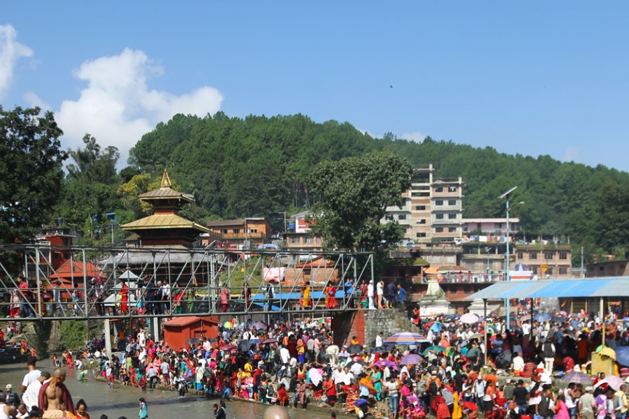 कुशे औँसी तथा बाबुको मुख हेर्ने दिन मनाइँदै