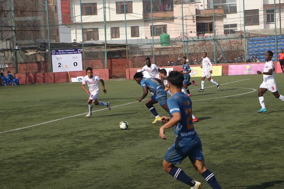 ‘ए’ डिभिजन लिग : चर्च ब्वाइज शीर्ष स्थानमा, आशिषको २ गोल