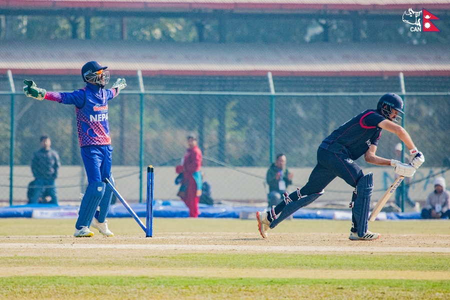 नामिबियाका लागि माइकलको शतक, नेपालले पायो २८६ रनको लक्ष्य