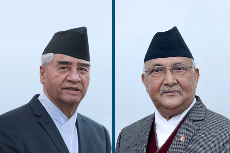 राष्ट्रपतिमा पौडेललाई भोट हाल्न अनुरोध गर्दै ओलीलाई देउवाको पत्र