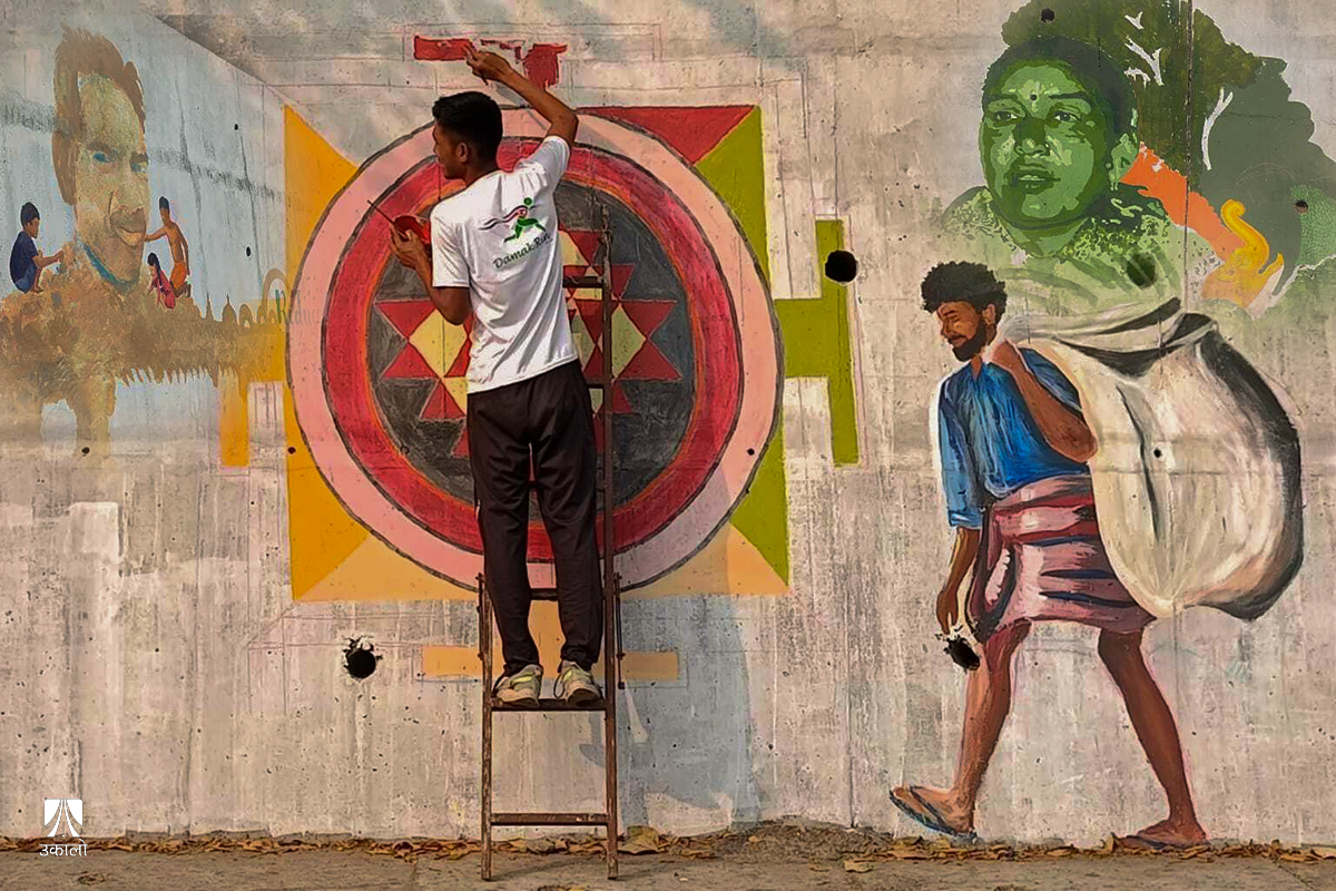 मेचीकिनारका भित्तामा प्रकृति दोहनविरुद्ध लड्नेका कथा