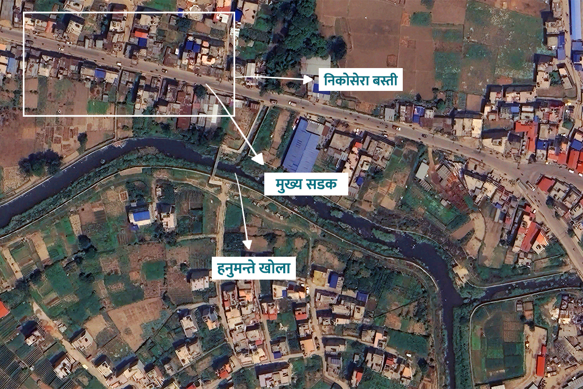 निकोसेराको बस्तीः वर्षामा हनुमन्ते पस्छ तर मापदण्डले उठिबासको चिन्ता