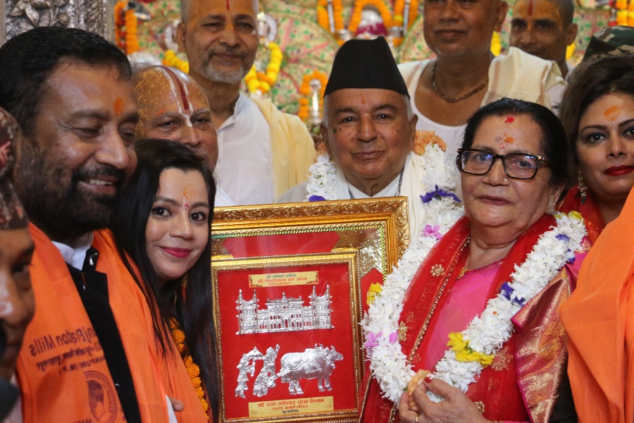 राष्ट्रपति पौडेलद्वारा जानकी मन्दिरमा पूजा