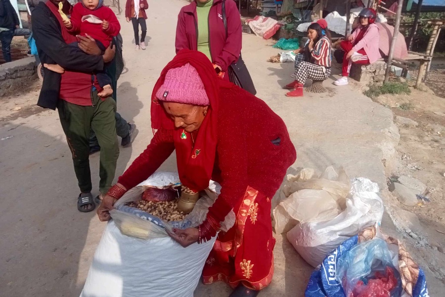 बदाम बेचेर नमूना उद्यमी बनेकी ७२ वर्षीया शिवमाया