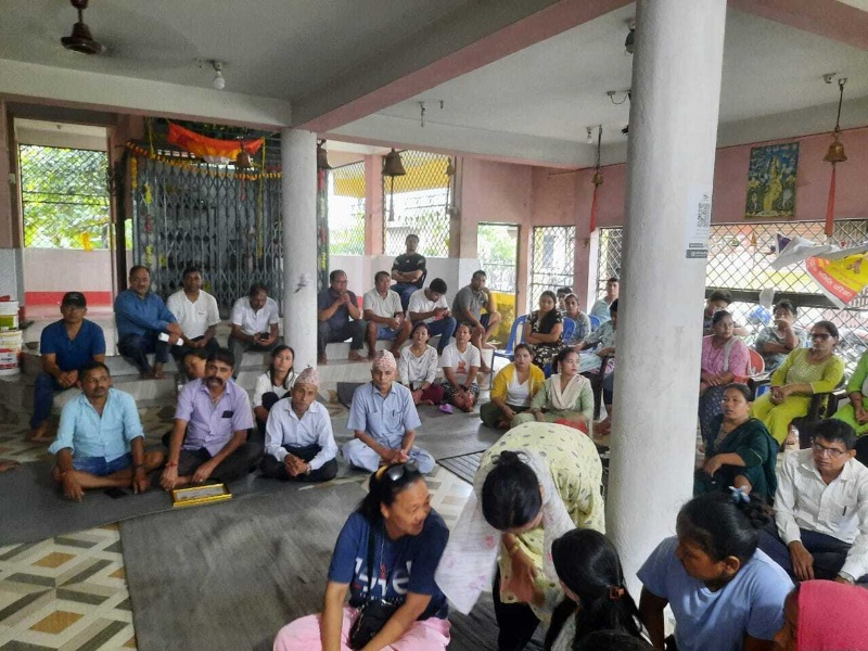 मालपोतले जग्गा रोक्का राखेपछि गिरीबन्धुको ५१ बिघामा बसिरहेकाहरू आन्दोलनमा