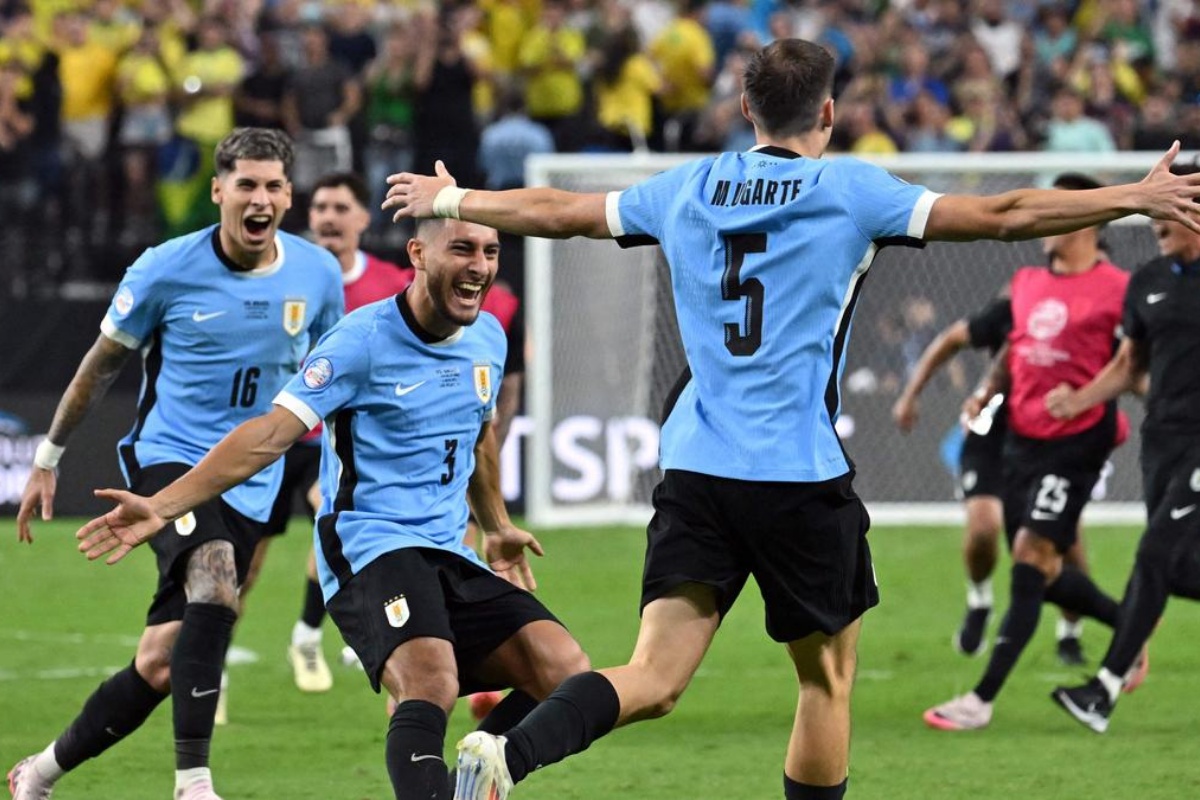 ब्राजिललाई हराउँदै उरुग्वे कोपा अमेरिकाको सेमिफाइनलमा 