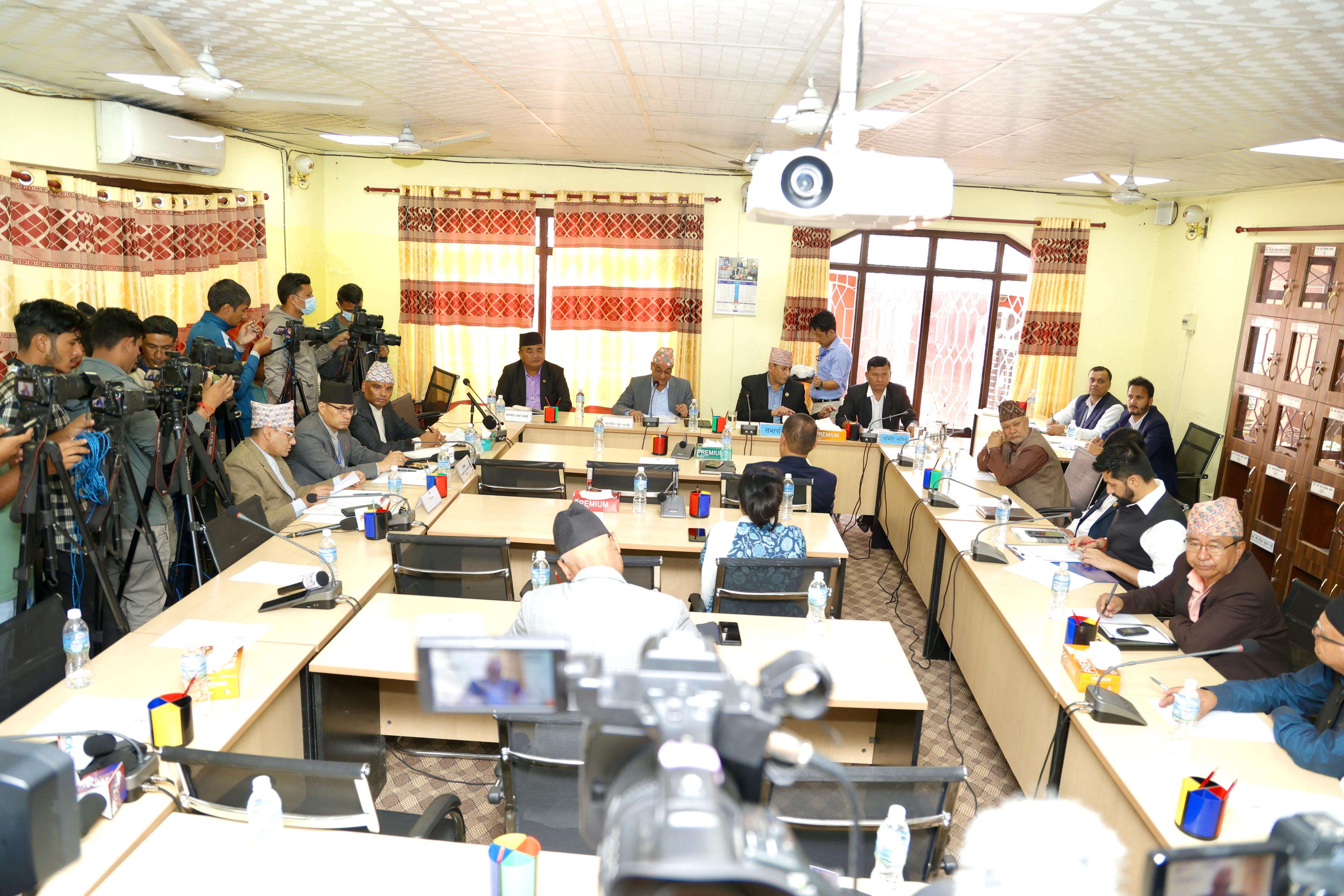 विपद् प्रभावितलाई तत्काल राहत वितरण र पुनर्स्थापना गर्न संसदीय समितिको निर्देशन