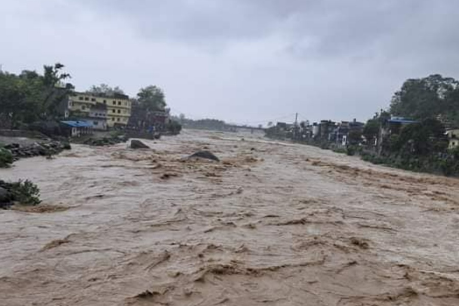 तिनाउ नदीमा बाढी, तटीय क्षेत्रमा उच्च सतर्कता अपनाउन आग्रह