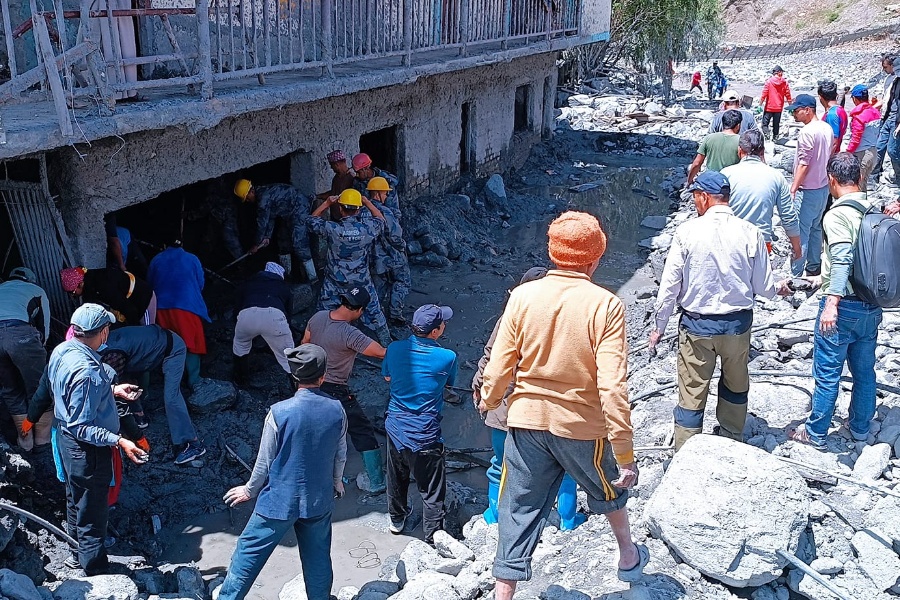बाढीले क्षति पुर्‍याएको कागबेनीको पुनः निर्माण शुरू