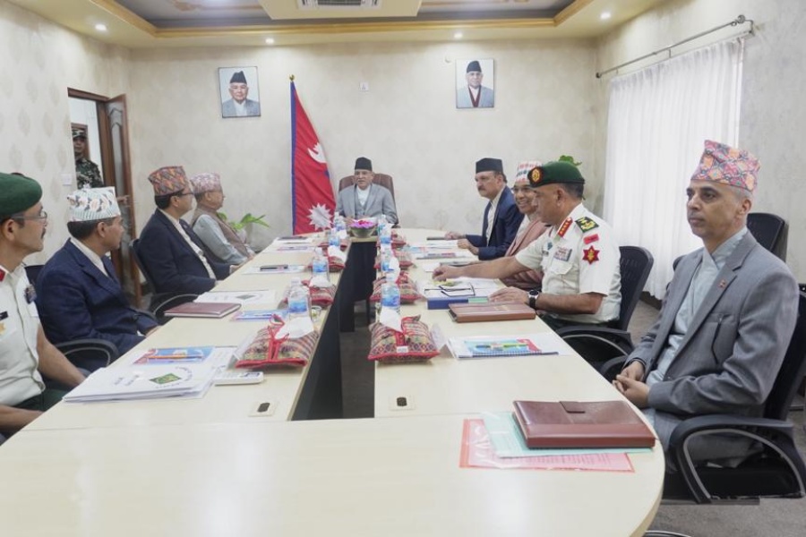 सामाजिक सद‍्भाव बिथोल्ने गतिविधि नियन्त्रण गर्नेबारे राष्ट्रिय सुरक्षा परिषद् बैठकमा छलफल