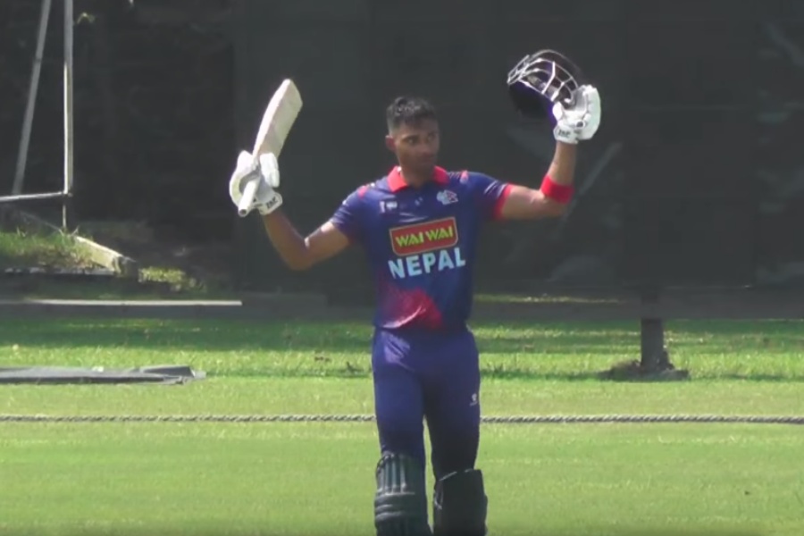 एसीसी यू–१९ प्रिमियर कप: इरानविरुद्ध देव खनालको शतक