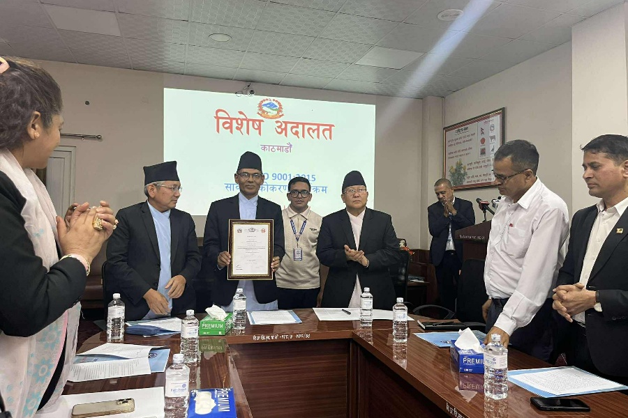 विशेष अदालतले पायो आईएसओको प्रमाणपत्र