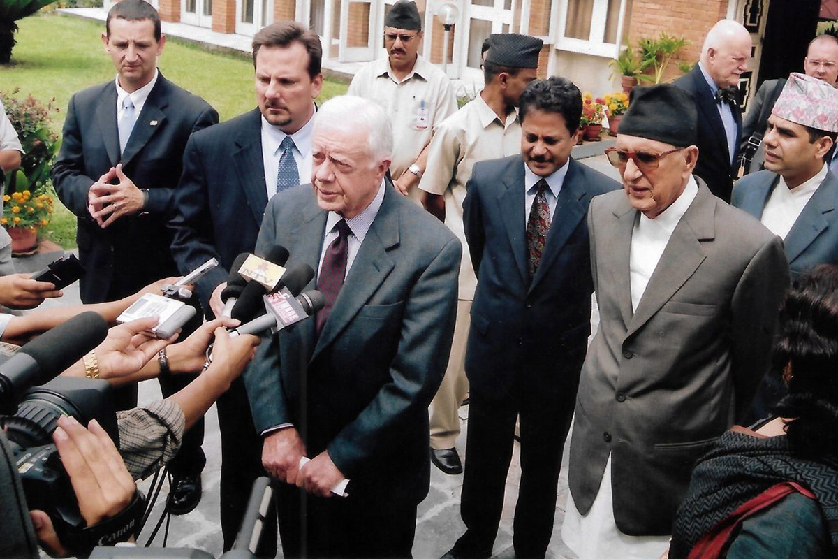 कार्टर फेरि नेपाल आउन चाहन्थे