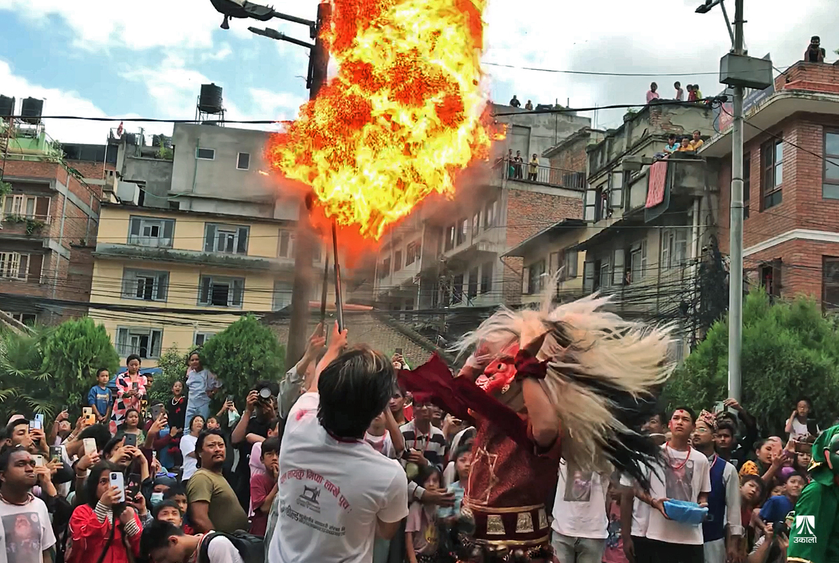 ‘मिप्वाः लाखे नाच’ को सांस्कृतिक रङले रोमाञ्चित पाटनका युवा (फोटो-भिडियो कथा)