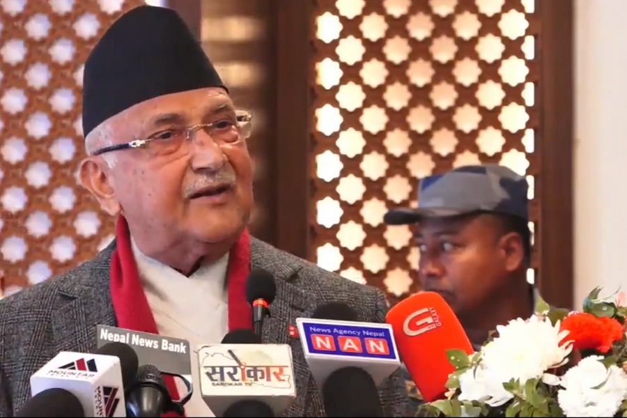 एमालेसँग एक्लै लड्ने कुनै दलको आँट छैन : ओली