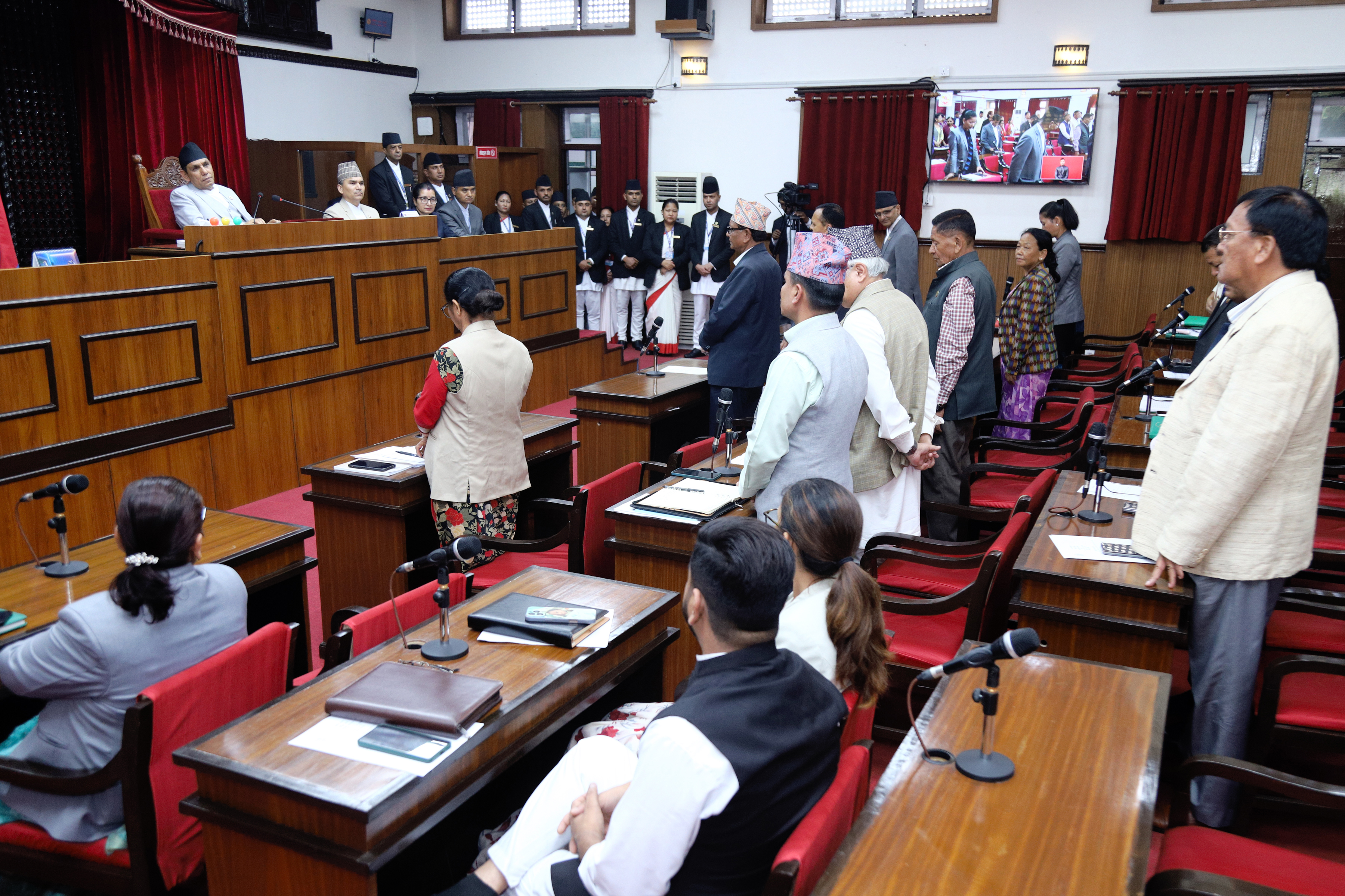 कार्यसूचीमै प्रवेश नगरी राष्ट्रियसभा बैठक मंगलबारसम्म स्थगित