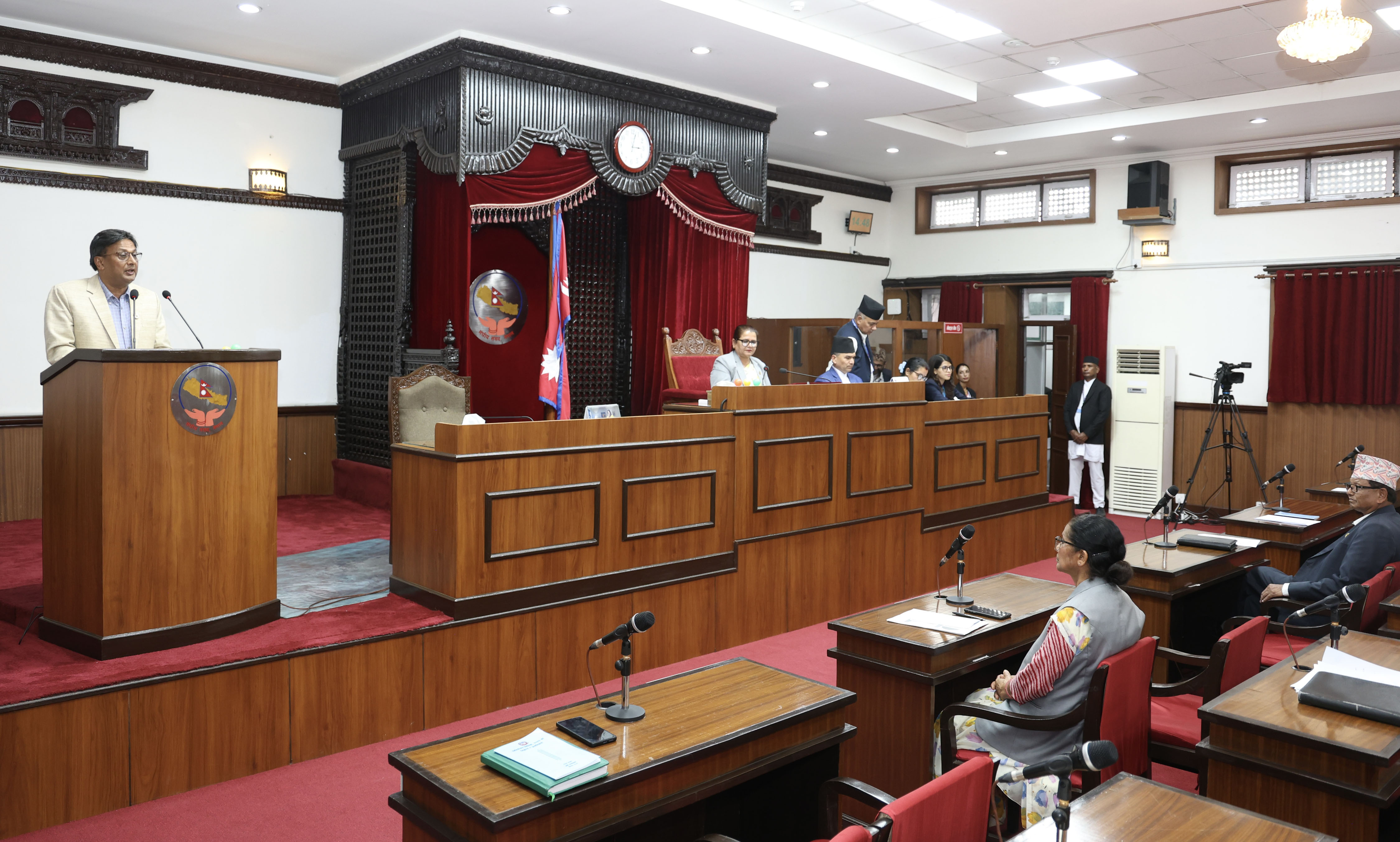 राष्ट्रिय सभामा विनियोजन विधेयकका सिद्धान्त र प्राथमिकतामाथि छलफल
