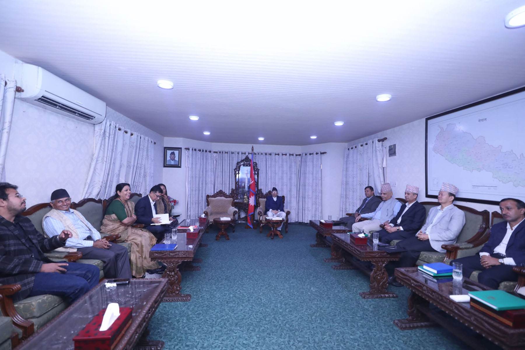 सभामुख घिमिरे र राजनीतिक दलका प्रतिनिधिबीच छलफल