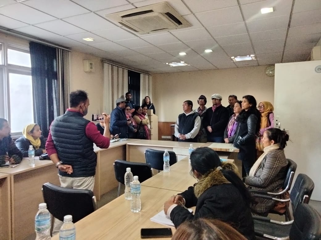 संक्रमणकालीन न्यायसम्बन्धी नियमावली परामर्श कार्यक्रममा द्वन्द्वपीडितको नाराबाजी