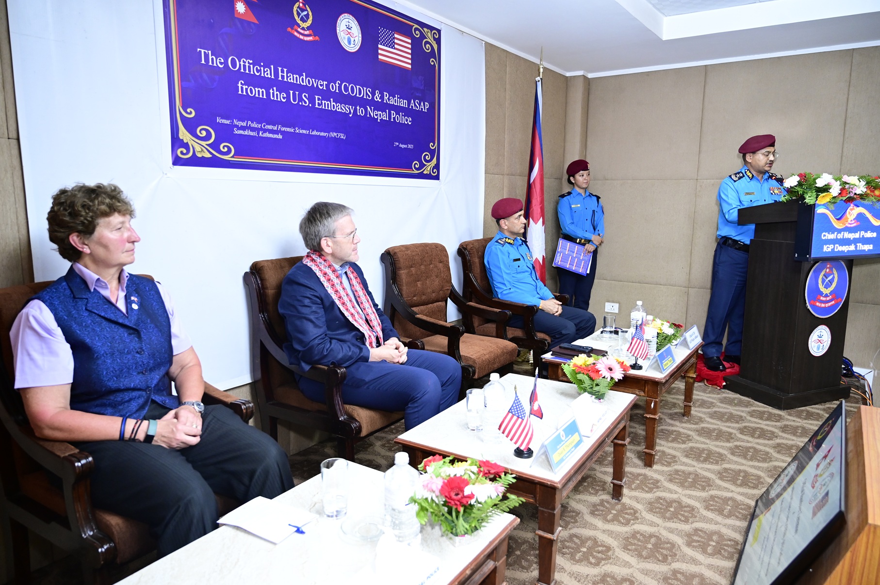 अमेरिकी दूतावासद्वारा आधुनिक उपकरण र सफ्टवेयर हस्तान्तरण