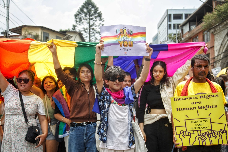 काठमाडौँमा यौनिक अल्पसंख्यकको गौरवयात्रा