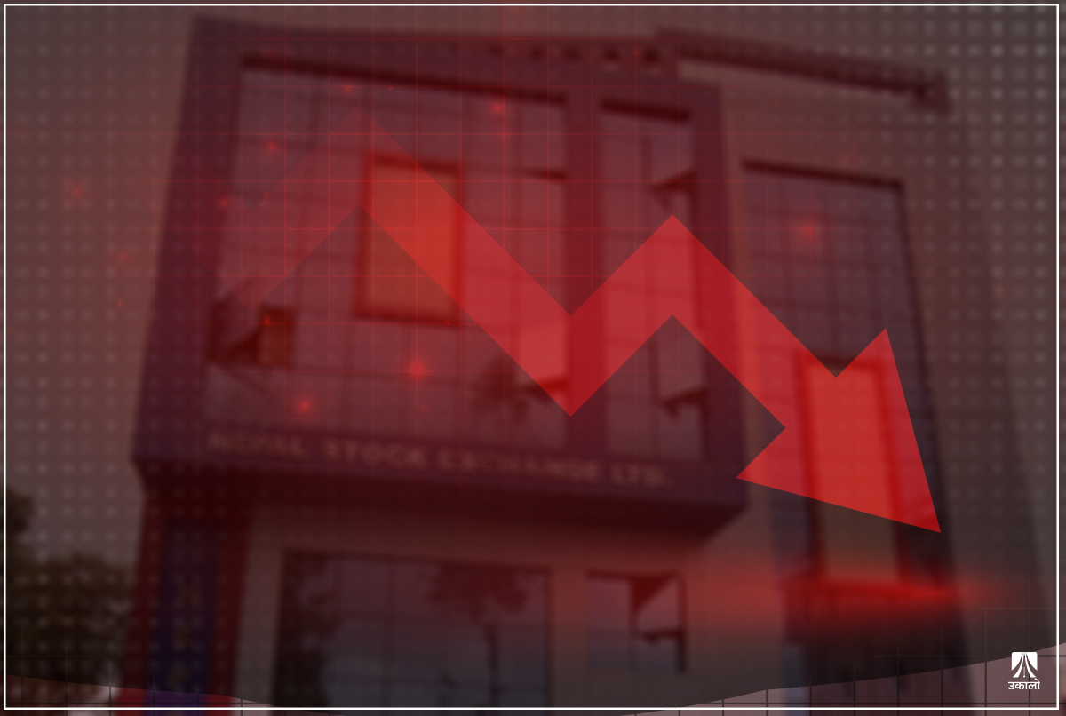 शेयर बजारमा निरन्तर गिरावट