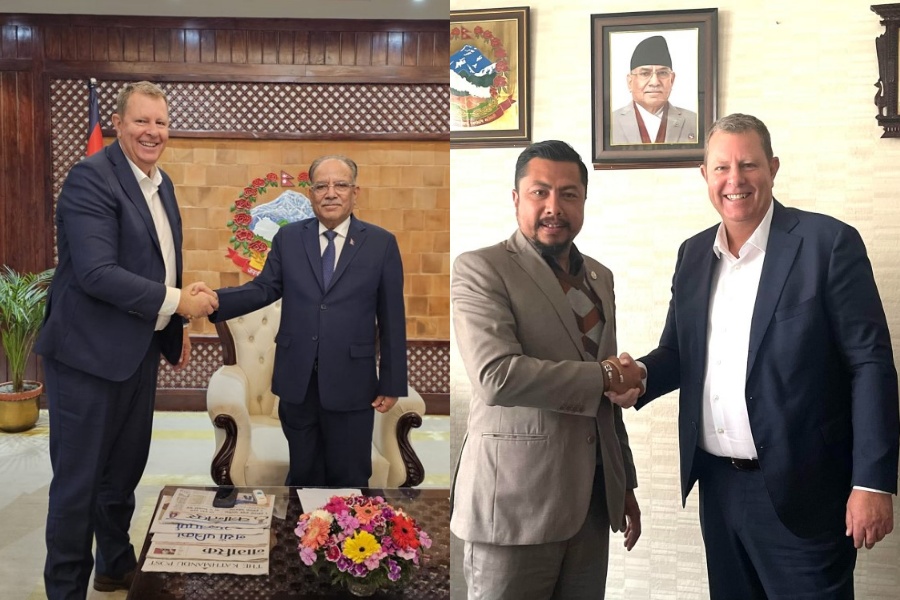 प्रधानमन्त्री र खेलकुदमन्त्रीसँग आईसीसीका अध्यक्षको भेट