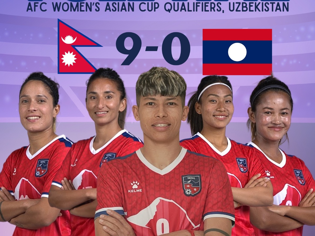 नेपालसँग लाओस ९–० गोल अन्तरले पराजित