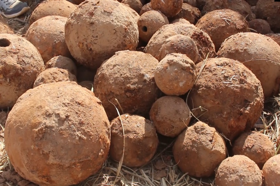 पाल्पाको तानसेनमा भेटिए तोपका गोला