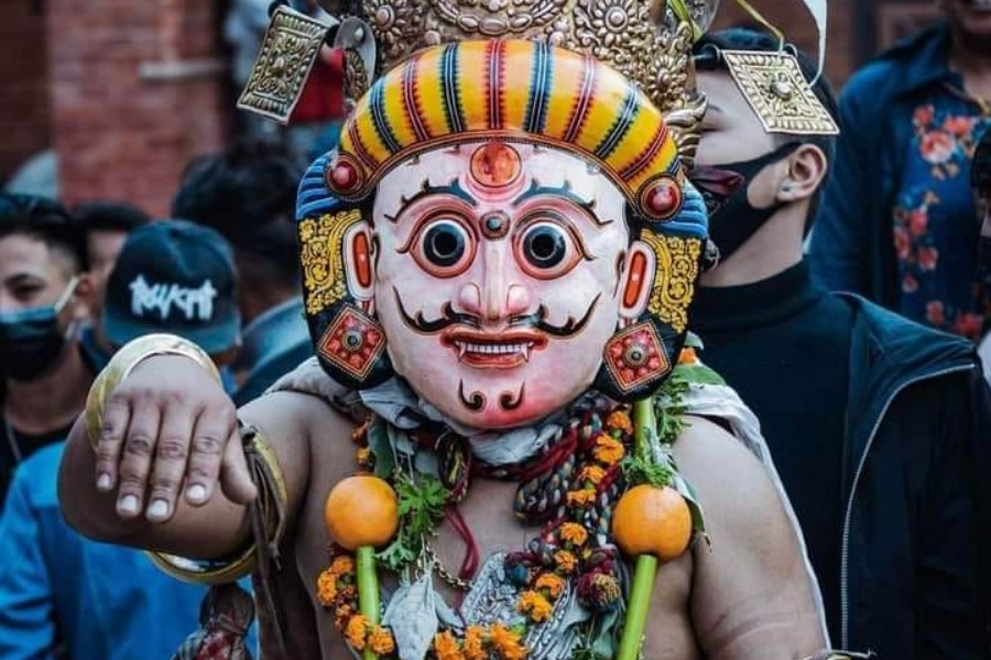 भक्तपुरमा शुरू भयो मल्लकालीन ङालाकेगु जात्रा 