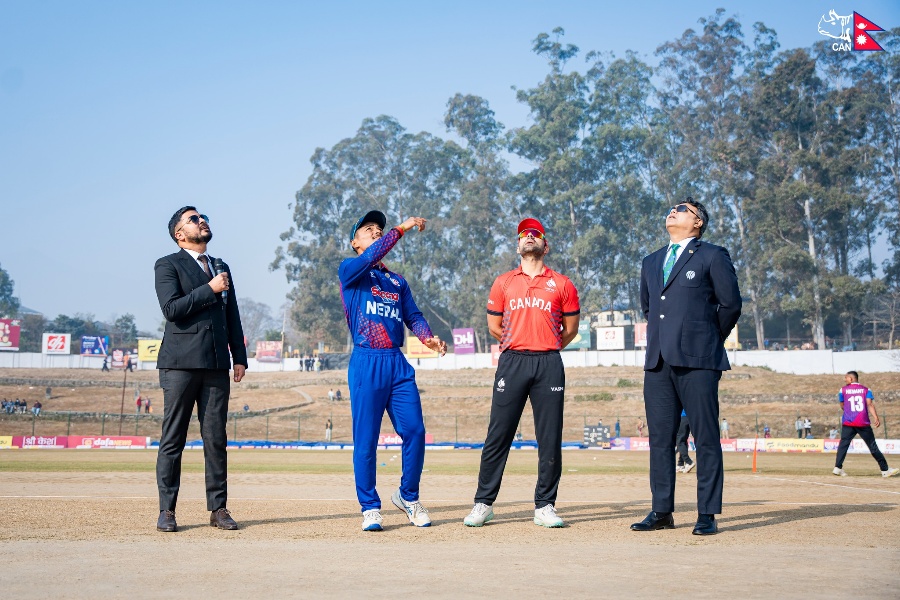 क्यानडाविरुद्ध नेपाल फिल्डिङमा, टोलीमा ३ परिवर्तन