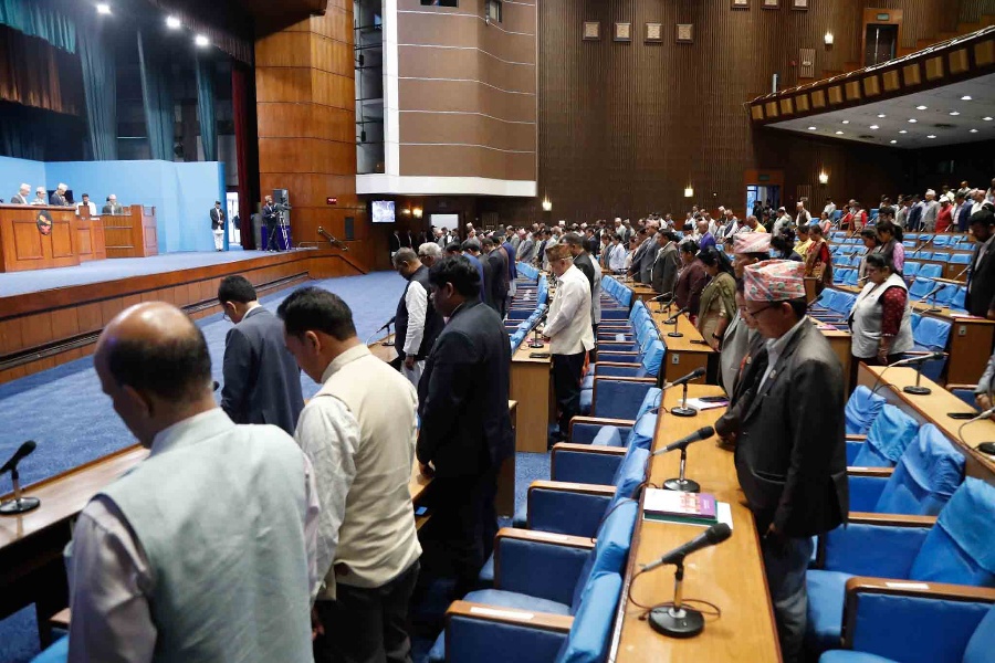 संघीय संसदका दुवै सदनबाट नेम्वाङप्रति शाेक प्रस्ताव पारित