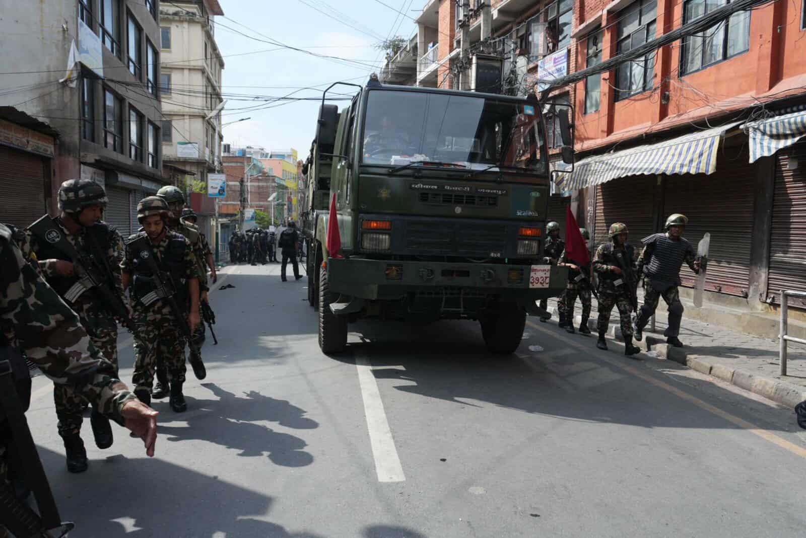 परिस्थिति नियन्त्रणमा लिन खटियाे सेना