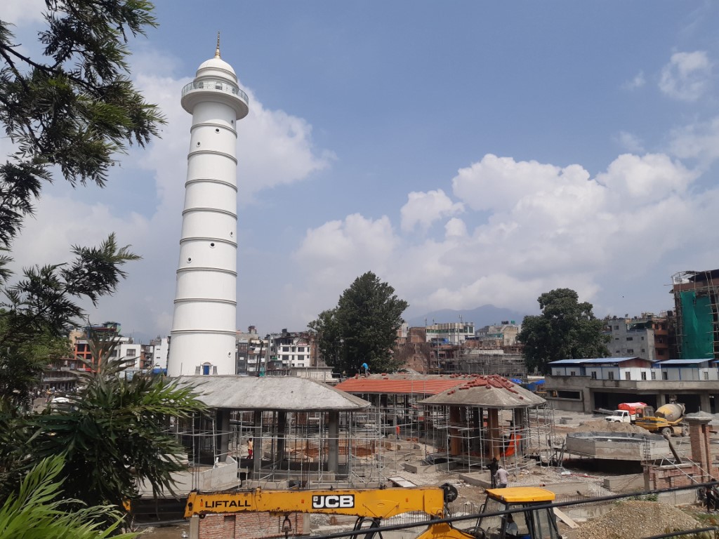 रोकिएको धरहरा पुनःनिर्माण अझै शुरू भएन