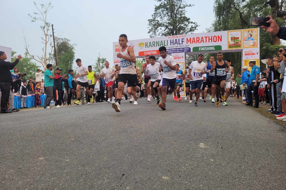 कर्णाली हाफ म्याराथन शुरू, १ हजारभन्दा बढी सहभागी