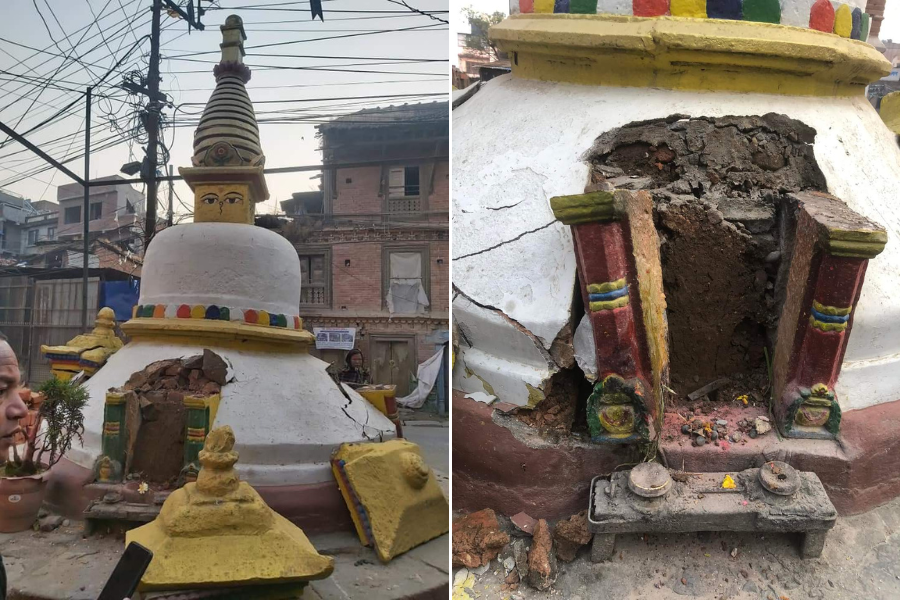 चिभा लाछि:स्थित चैत्यबाट चोरिए दुई मूर्ति 