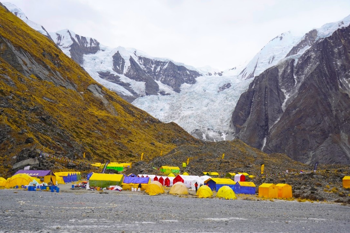 अन्नपूर्ण आधार शिविरमा पुग्न थाले आरोही