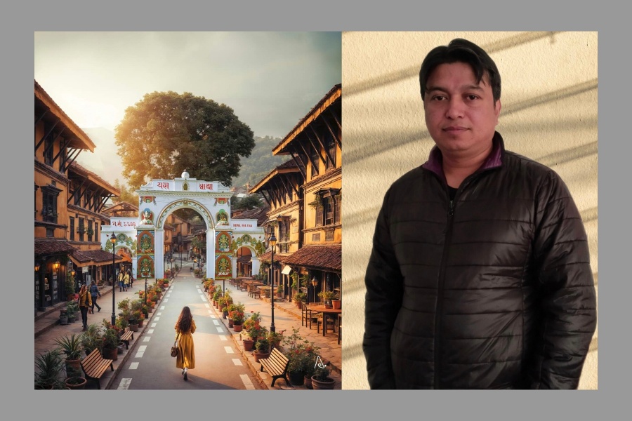 प्रणवका एआई तस्वीरमा ‘कान्तिपुरी नगरी’को परिकल्पना