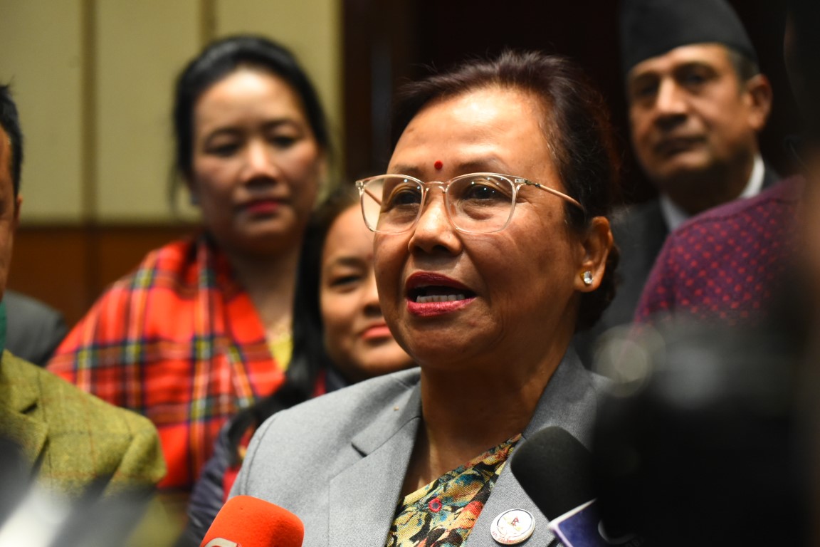 कांग्रेसबाट सभामुखमा ईश्वरी न्यौपानेको उम्मेदवारी